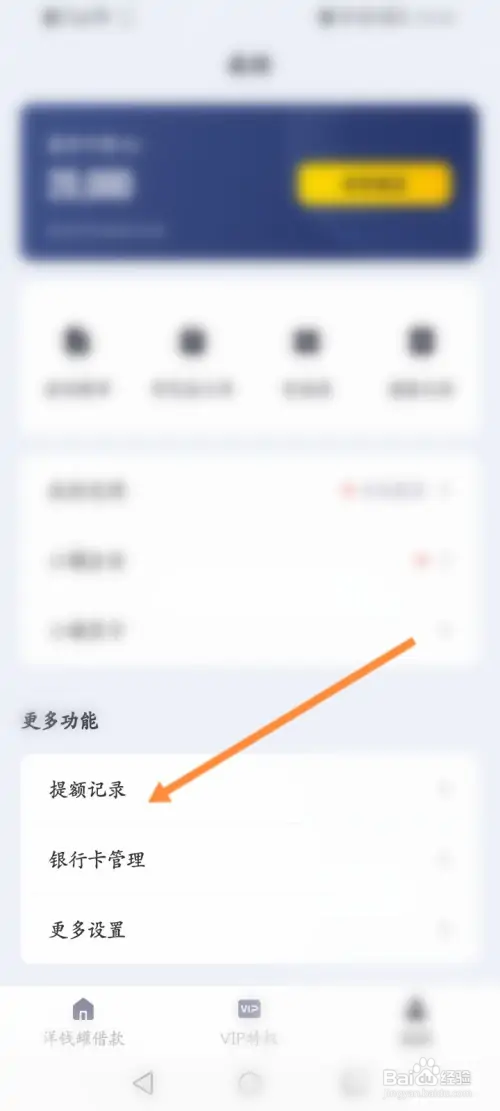 洋钱罐如何查看提额的记录