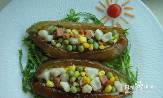 跟着做喜欢的海参玉米粒