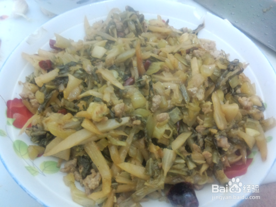 家常小菜一碟：[20]酸菜小笋肉沫的简单做法