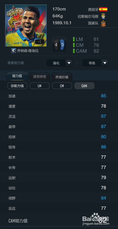 FIFA OL3巴伦西亚球员推荐(替补阵容下篇)