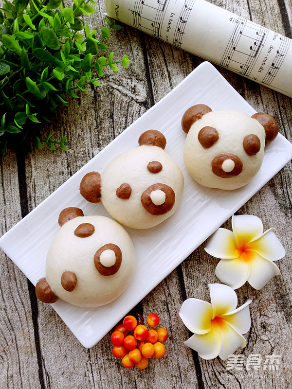 小熊豆沙包的做法