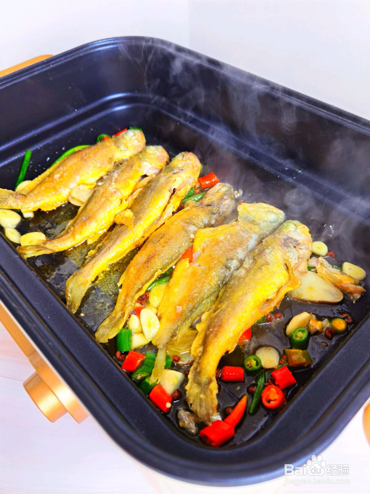 麻辣双椒小黄鱼的做法