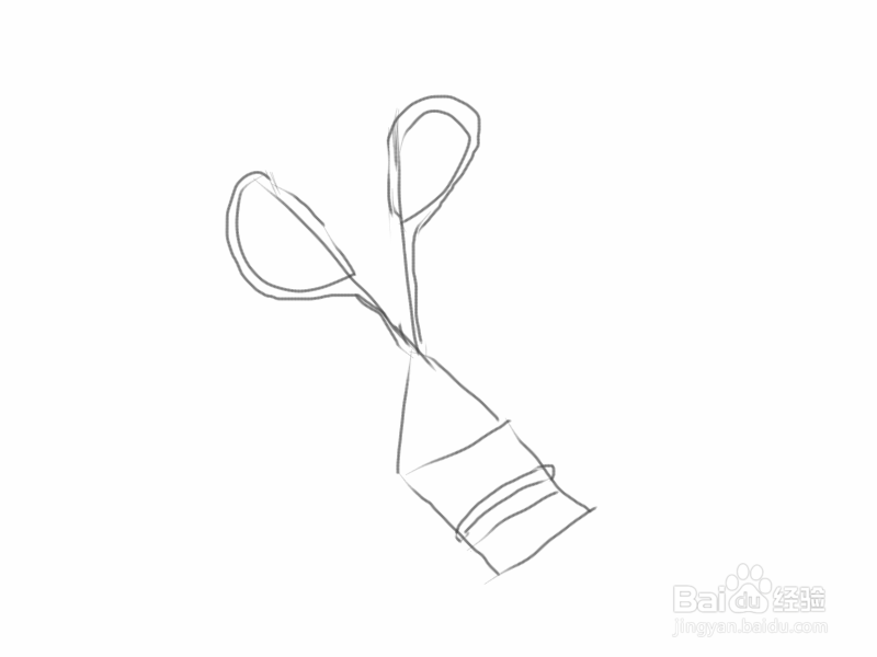 手绘涂鸦系列之怎样画夹眉毛夹