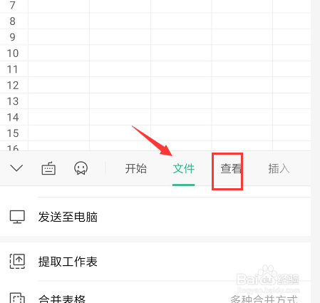 手机WPS表格文件中如何开启/隐藏网格线