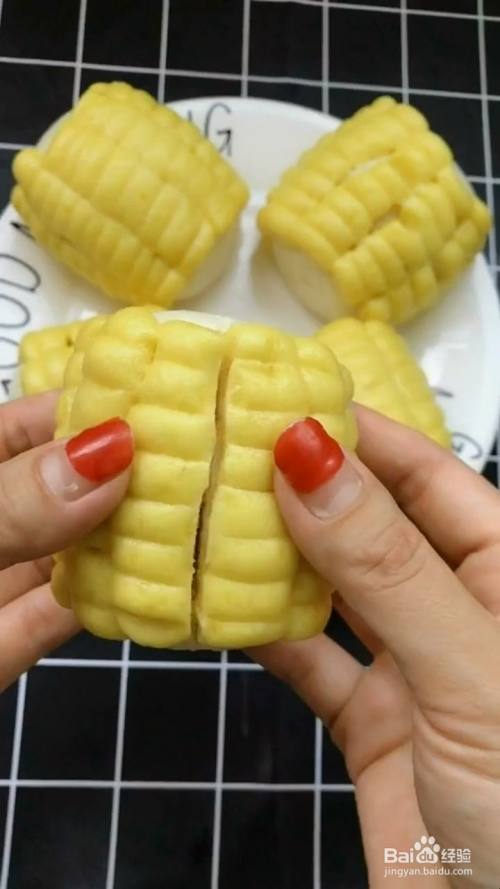 玉米形状馒头的做法
