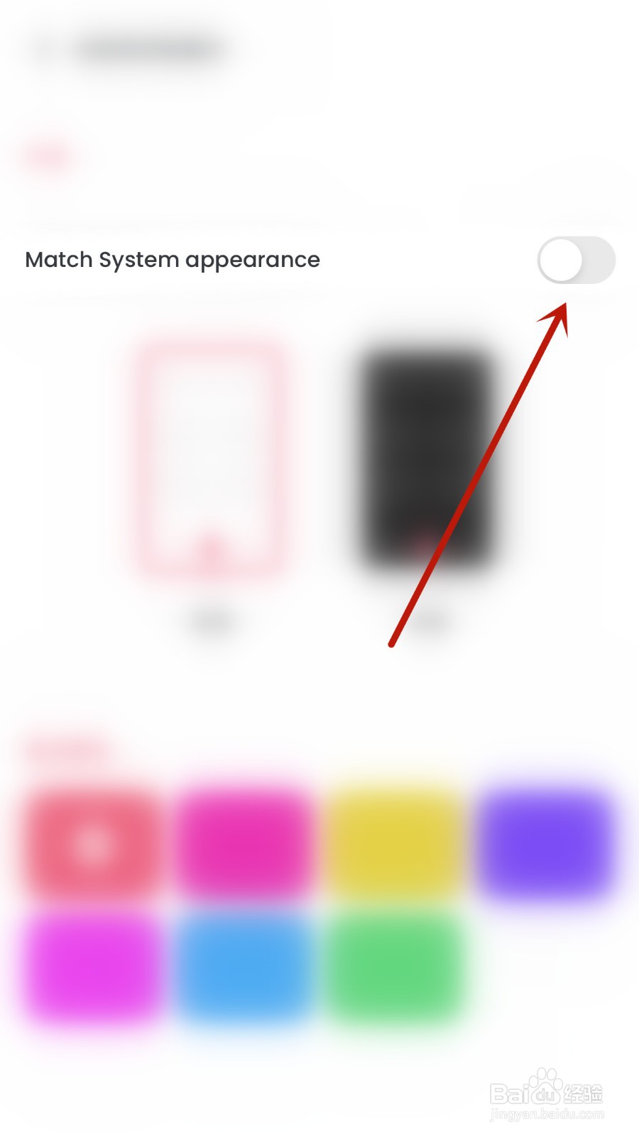 FlipaClip如何开启Match System appearance
