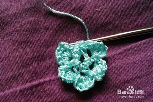 钩针钩阿富汗花朵教程
