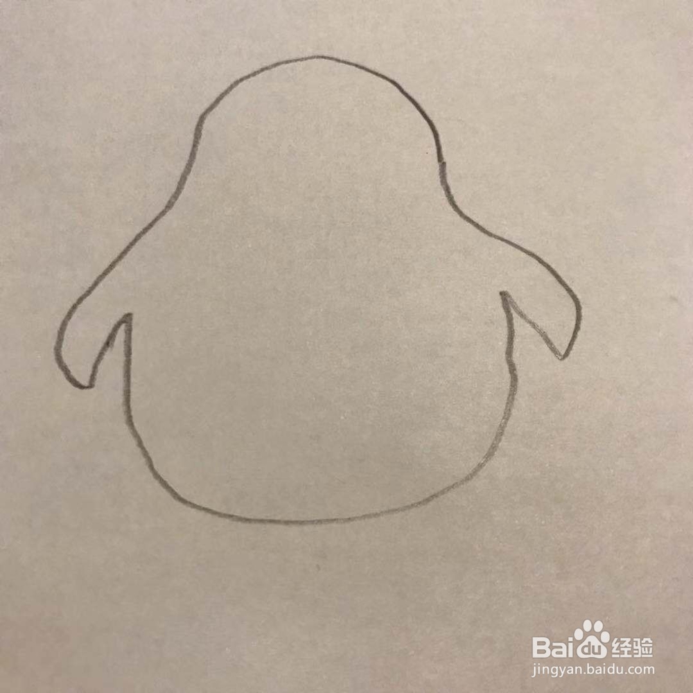 企鹅怎么画呢