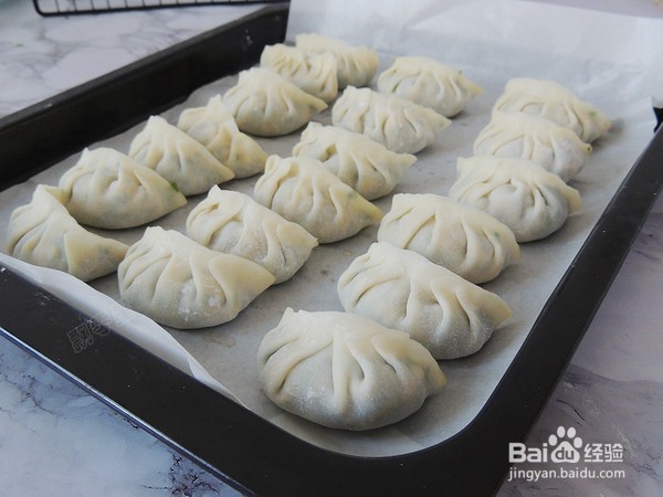 家常秘制韭菜鸡蛋蒸饺的制作方法