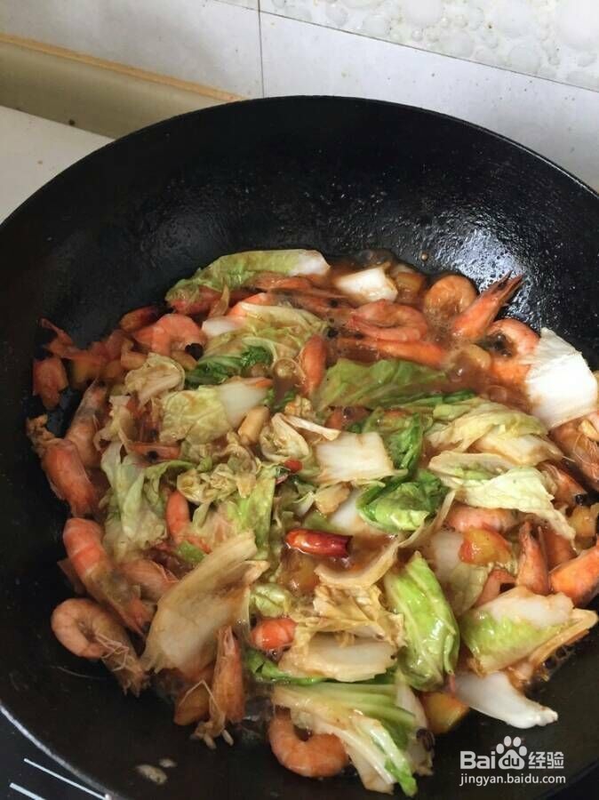 白菜炒大龙虾