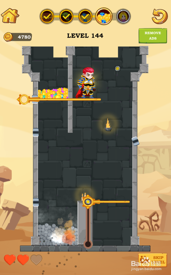 Treasure Knights的Level 144如何过关？