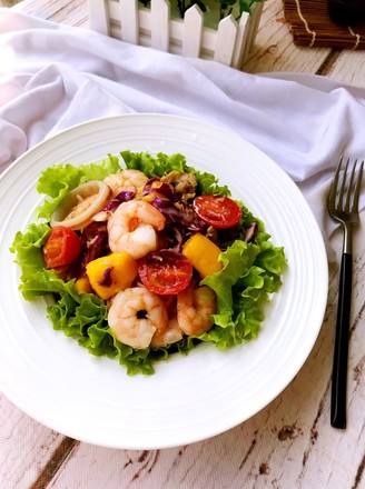 鲜虾沙拉的做法