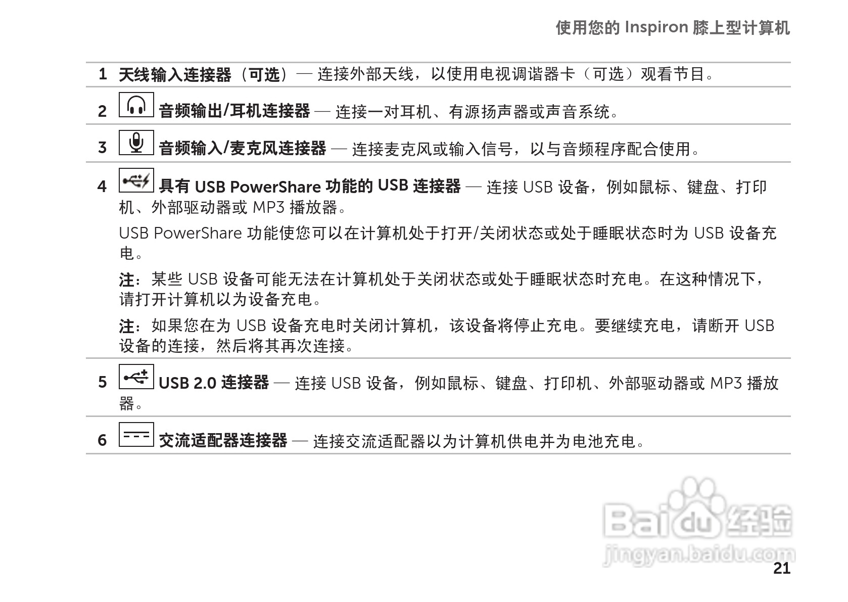 戴尔Inspiron 1122笔记本电脑使用说明书:[3]