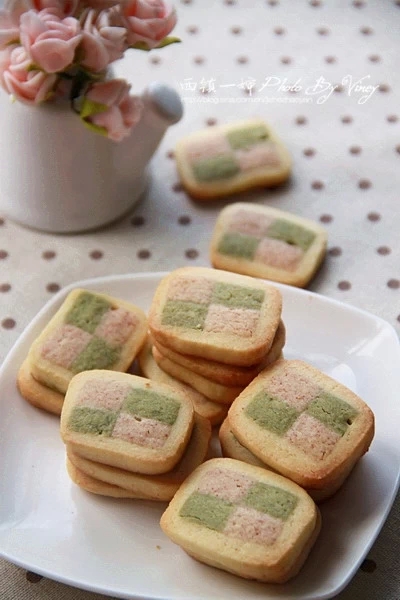 三色马赛克饼干