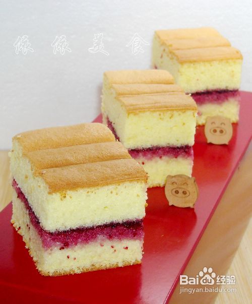 烫面的戚风更松软---杨梅果酱夹心蛋糕