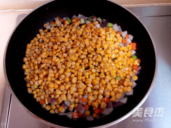 牛油果炒玉米粒