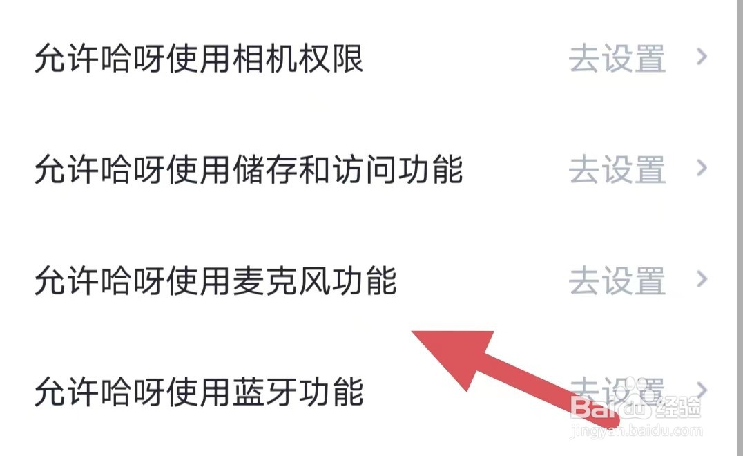哈呀如何查看允许哈呀使用麦克风功能