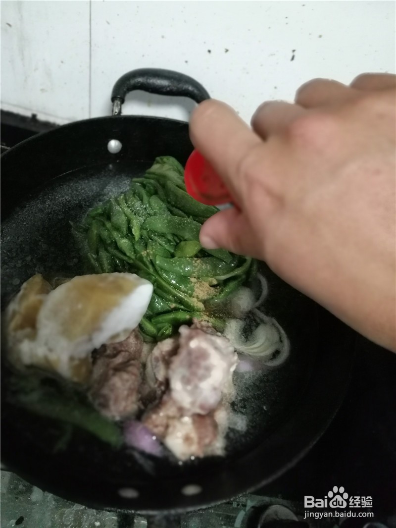 大骨头冻豆腐炖豆角