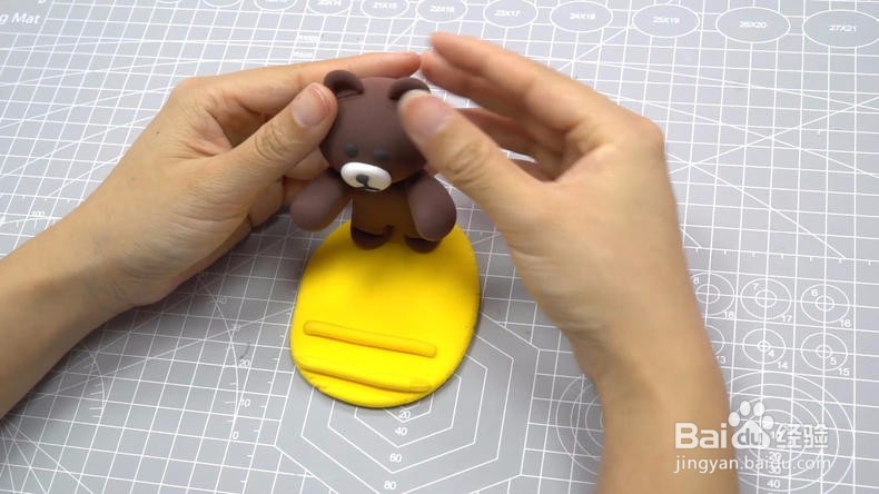 粘土制作自己喜欢的手机支架 省钱又好用