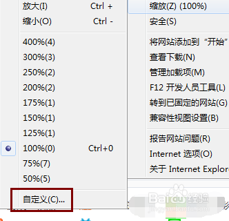 Internet Explorer浏览器设置页面缩放比例
