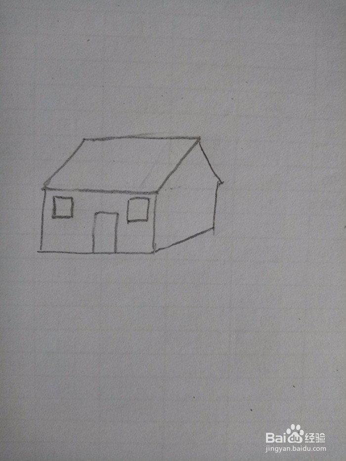 小房子的简易画法