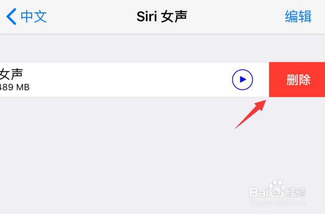 苹果iOS12旁白语音文件包怎样删除