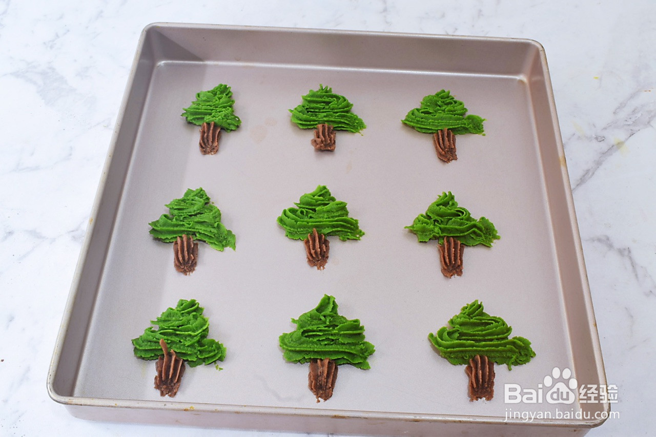 圣诞树饼干的做法