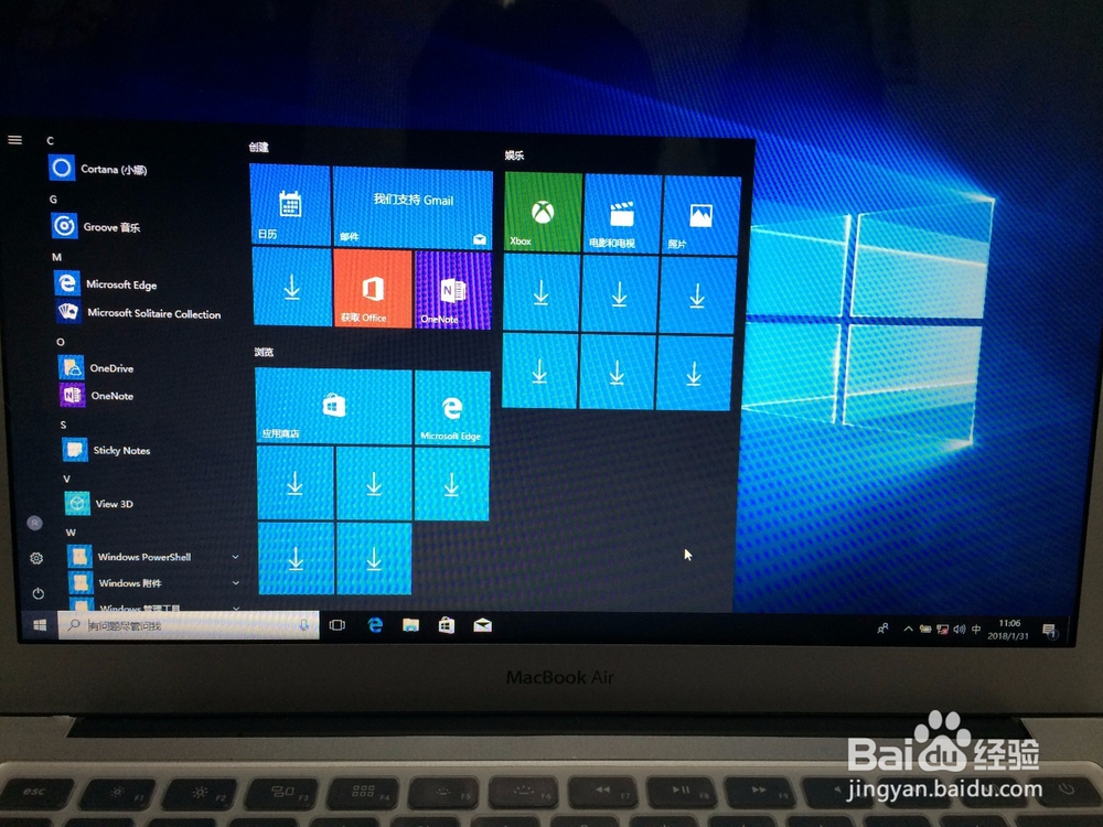 macbook装win10