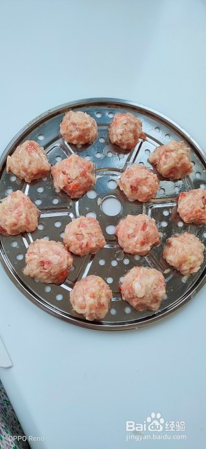 食补佳品清蒸萝卜丸子的做法