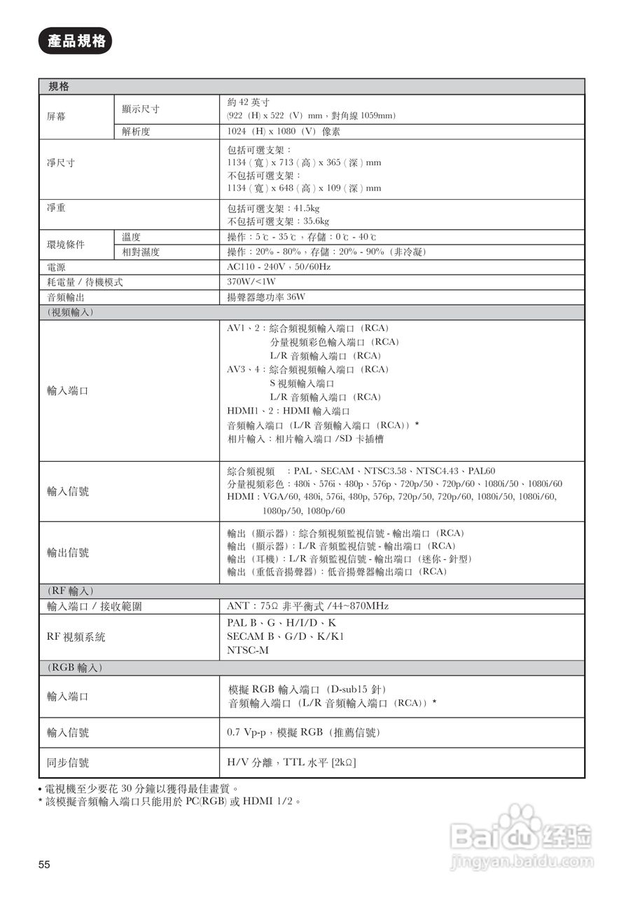 日立牌42PD9800TA型等离子电视机使用说明书:[6]