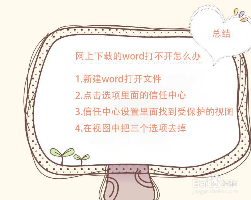 网上下载的word打不开怎么办