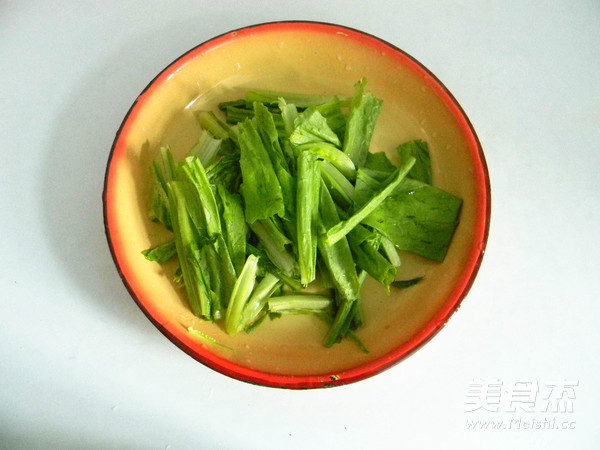 白灼油麦菜的做法