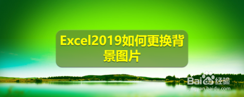 excel2019如何更換背景圖片