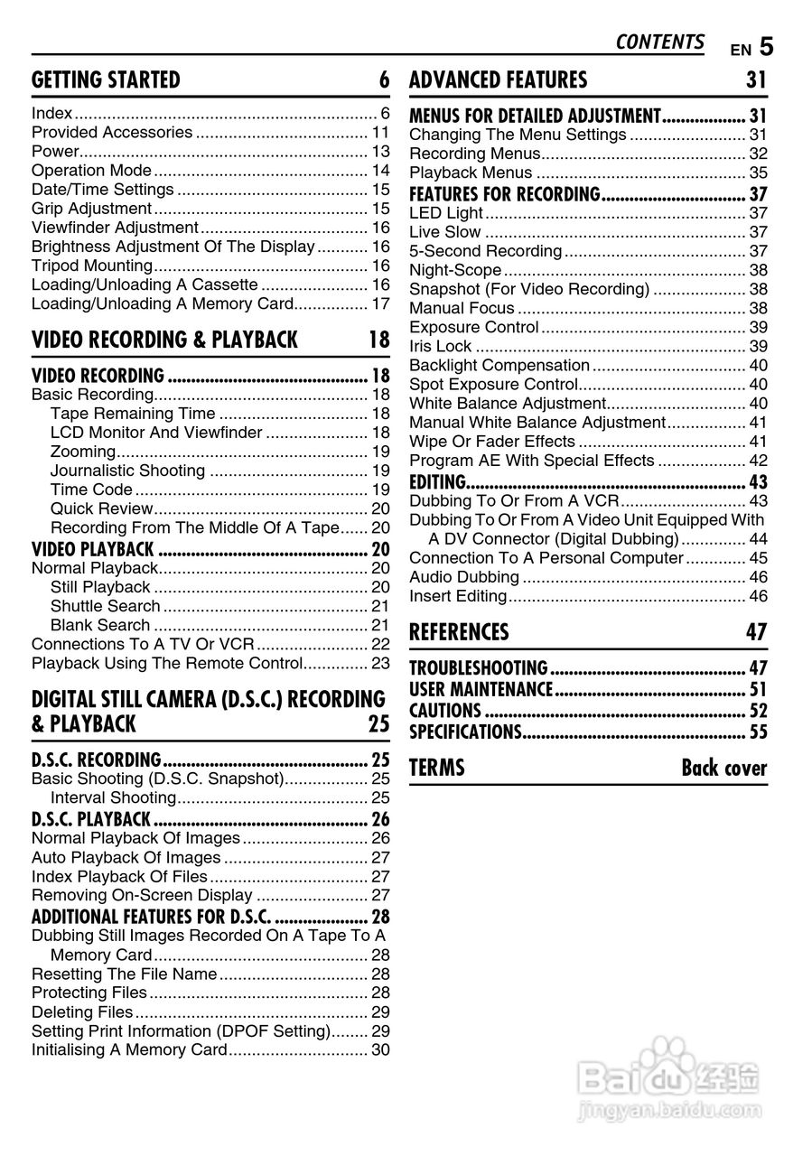 JVC GR-D290摄像机说明书:[1]