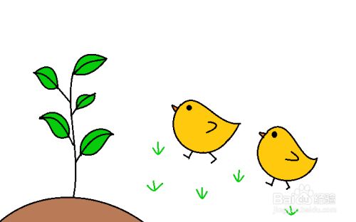 > 书画/音乐工具/原料 笔纸 方法/步骤 end 注意事项 用半圆画出小鸡