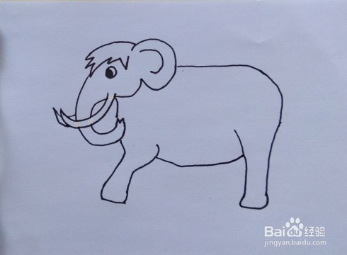 怎么画大象，如果画大象？简笔画大象画法的教程