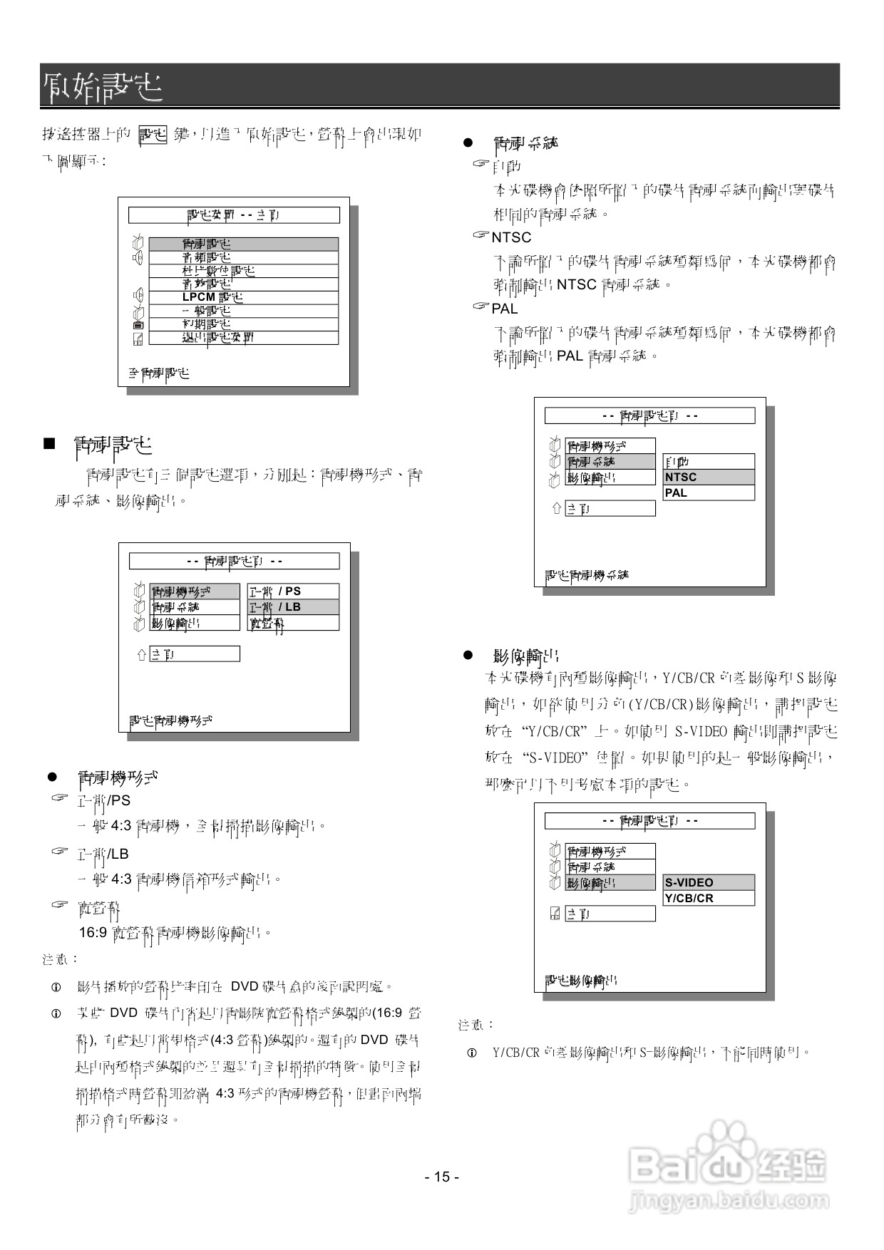 声宝DV-T68型DVD播放机说明书:[1]