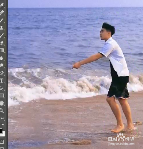 PS如何P掉图中多余的人