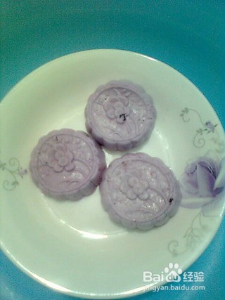 紫甘蓝梅花糕怎么做
