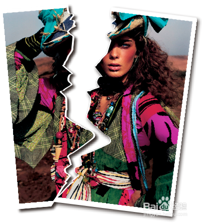 CorelDRAW X8轻松制作照片撕裂效果