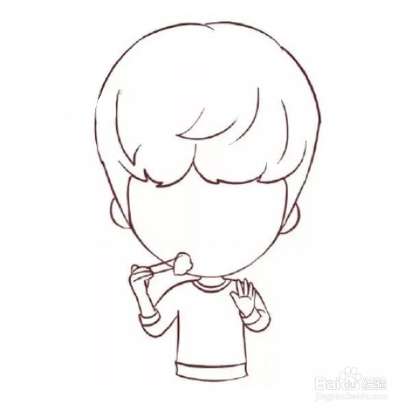 如何画Q版的鹿晗
