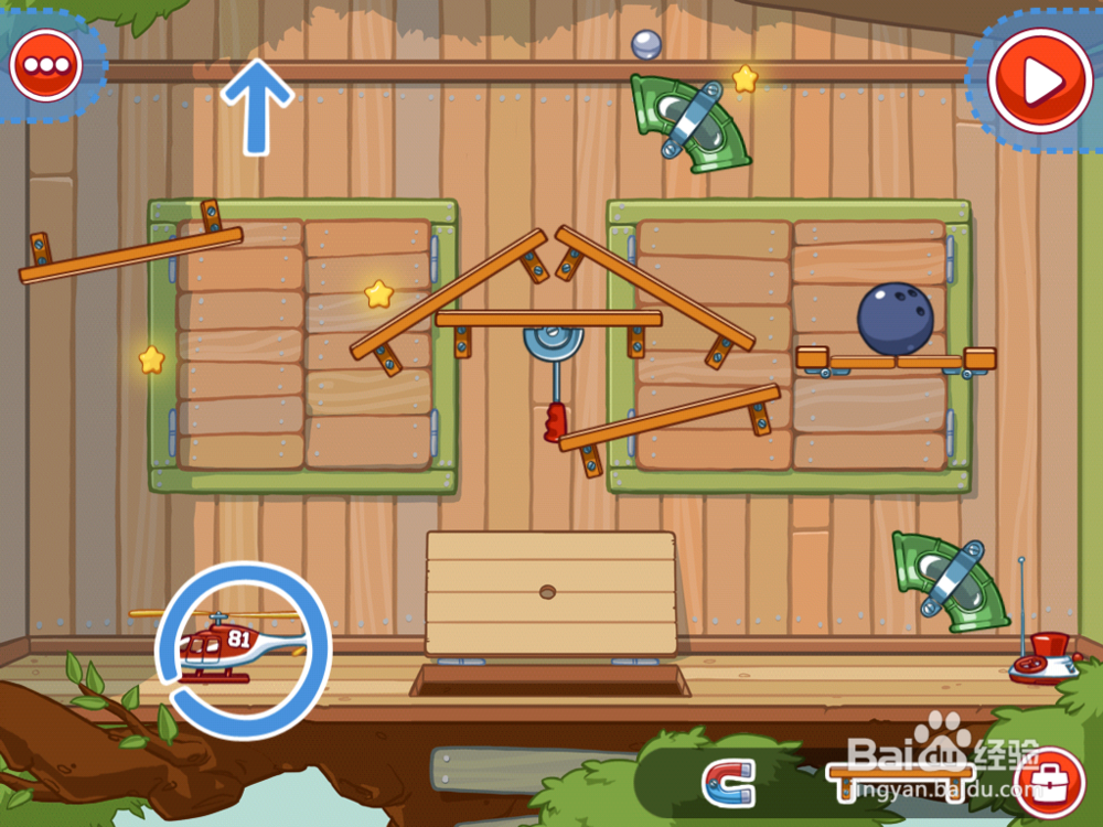 神奇的阿力攻略第四关12-22(最少道具三星过关)