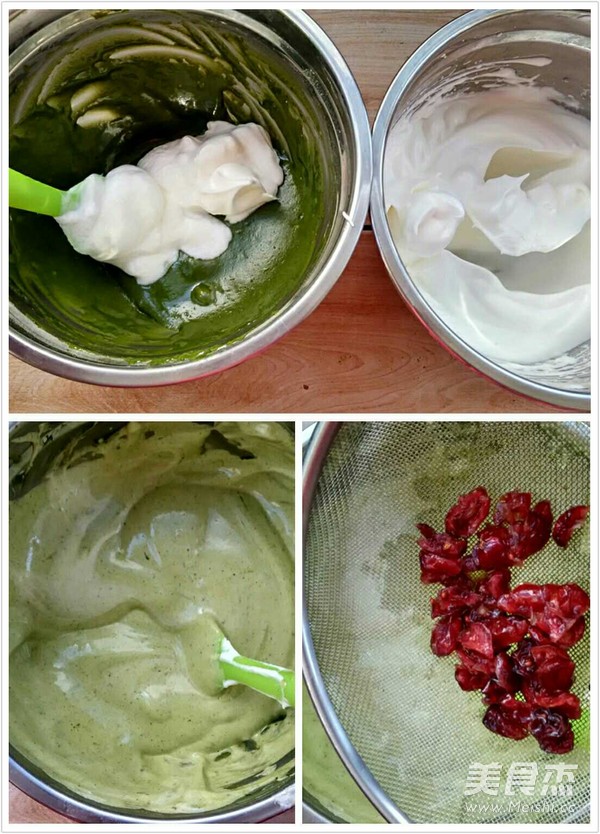 抹茶戚风的做法