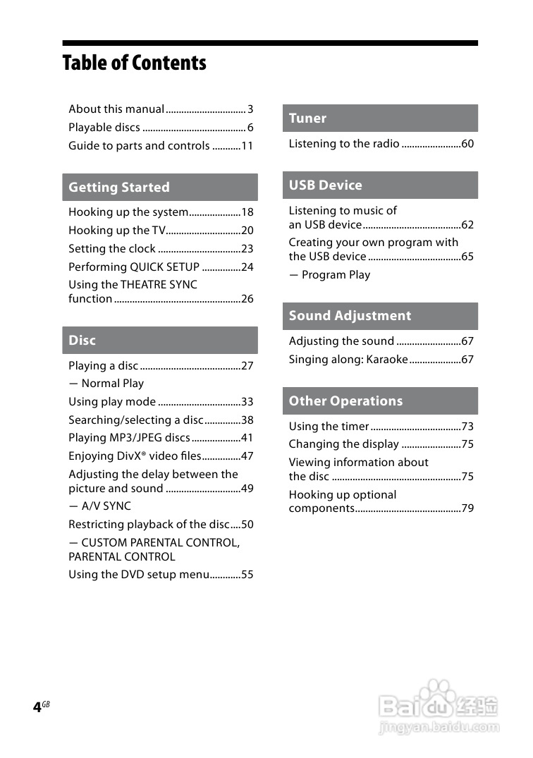 索尼CMT-DH30迷你组合音响使用说明书:[1]
