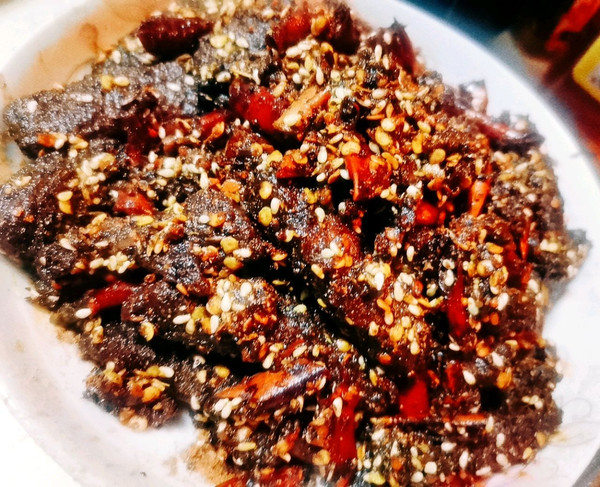 自制麻辣牛肉干