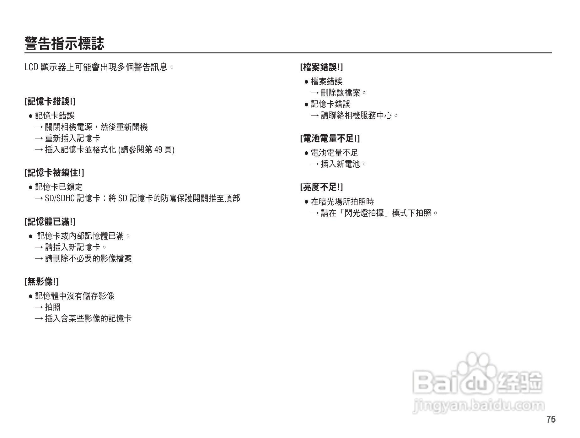 三星L201数码相机使用说明书:[8]