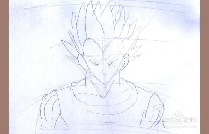 七龙珠贝吉塔绘画方法