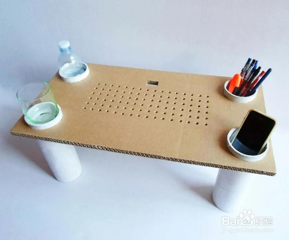 奶粉桶手工制作桌子图片