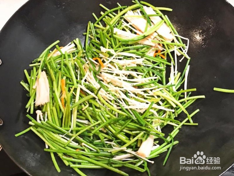 如何做水莲炒金针菇