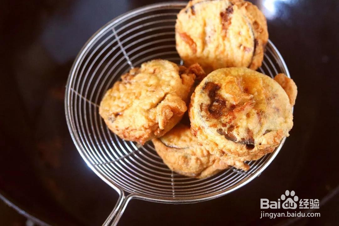 酥炸茄盒的做法